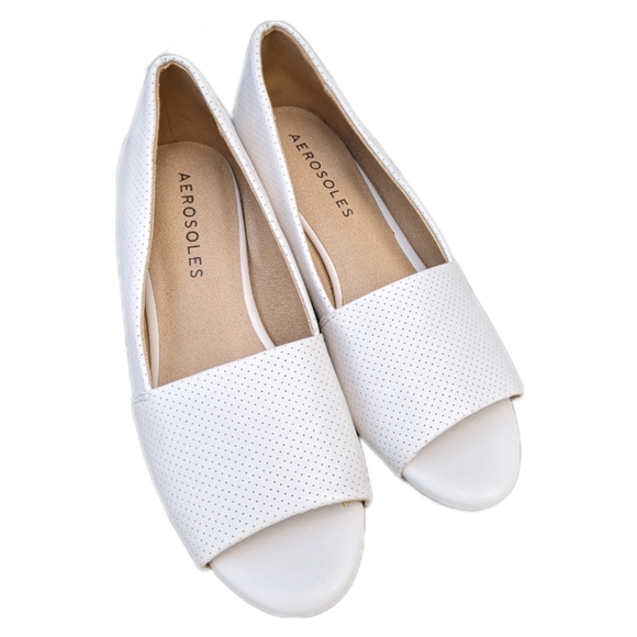 NEW Cork Wedge AEROSOLES Off-White Size 8 - Picture 4 of 7